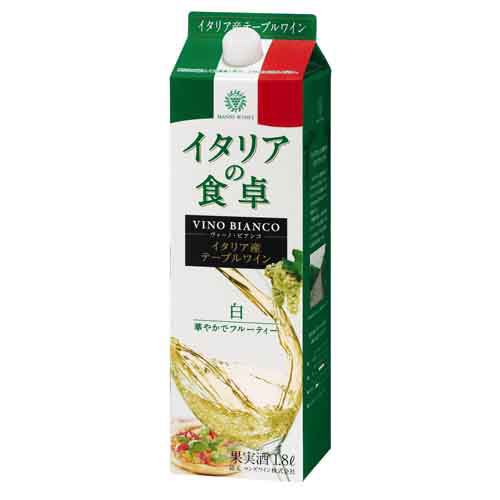 マンズ　イタリアの食卓　白　1800ml【バラ売り】　　　980円