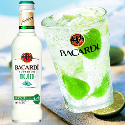 BACARDI　MOJITO　BOTTTLE　バカルディ　モヒート　ボトル　275ML/24本入り