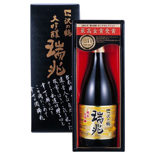 超特撰　沢の鶴　純米大吟醸　瑞兆【バラ売り】　　　1780円