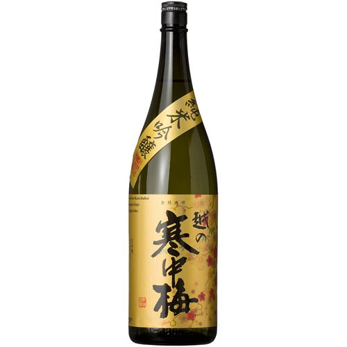 越の寒中梅　金ラベル純米吟醸　1800ml【バラ売り】　　　2250円
