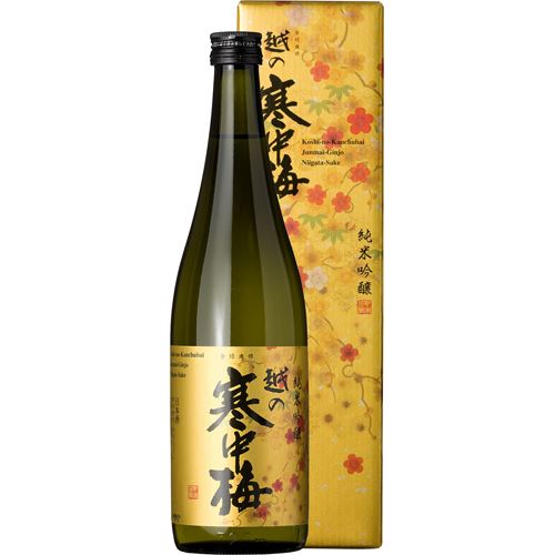 越の寒中梅　金ラベル純米吟醸　720ml【バラ売り】　　　1125円
