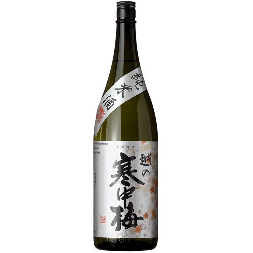 越の寒中梅　銀ラベル　純米酒　1800ml【バラ売り】　　　2070円