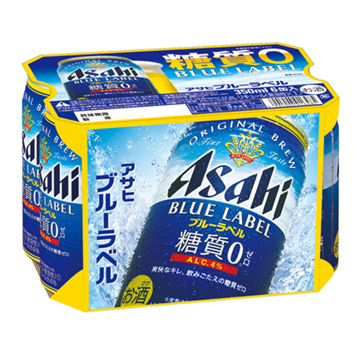 アサヒ　ブルーラベル　350ml　6缶P　　 バラ販売不可