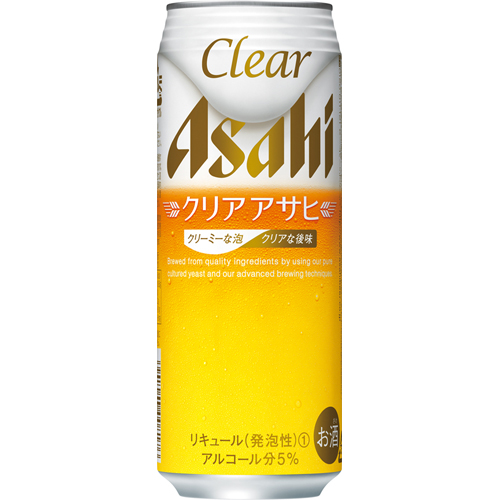 クリア　アサヒ　500ml　缶　　　　　　　　　　　 バラ販売不可　