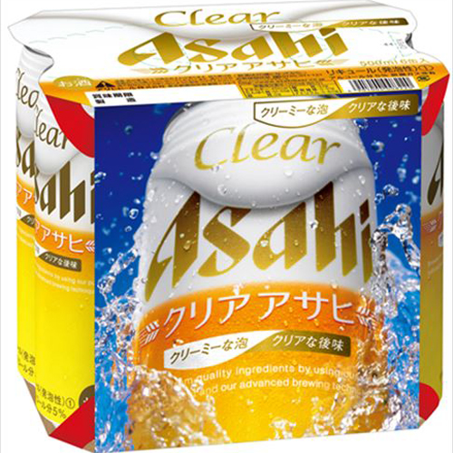 クリア　アサヒ　500ml　6缶パック　　 バラ販売不可　　　