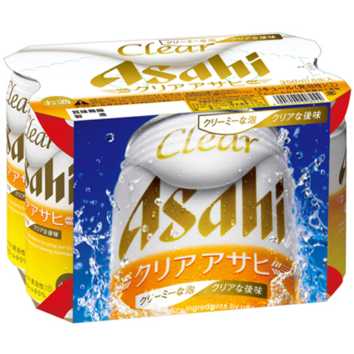 クリア　アサヒ　350ml　6缶パック　　　　　 バラ販売不可