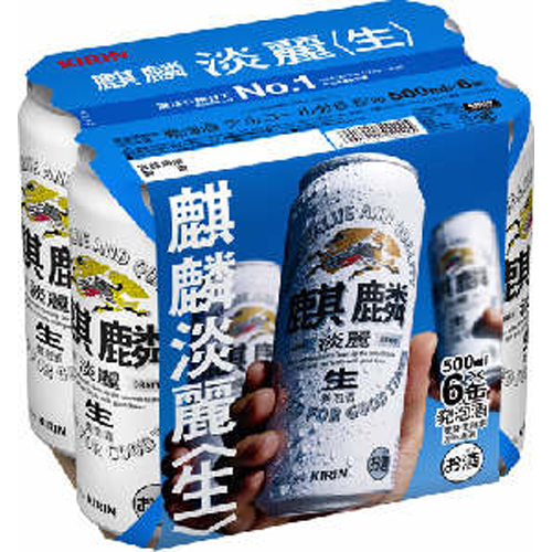 麒麟淡麗<生>　500ml　6缶パック　　　バラ販売不可