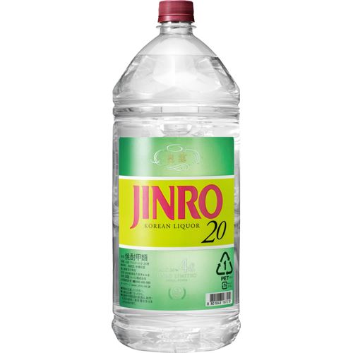 JINRO　20度　4L　ペットボトル　　　バラ販売不可