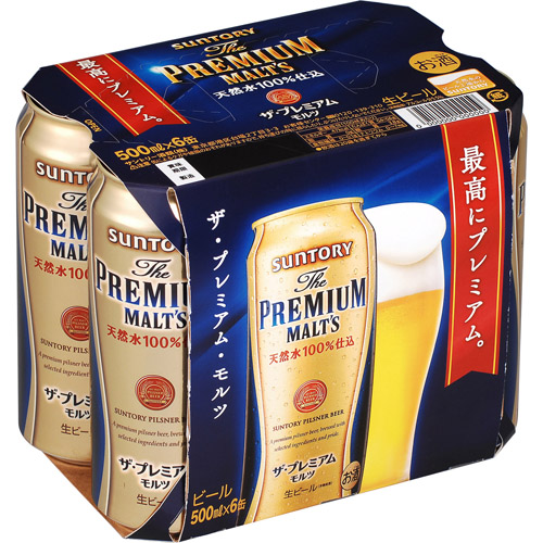 サントリーザ　プレミアムモルツ　500ml　6缶　　バラ販売不可　　