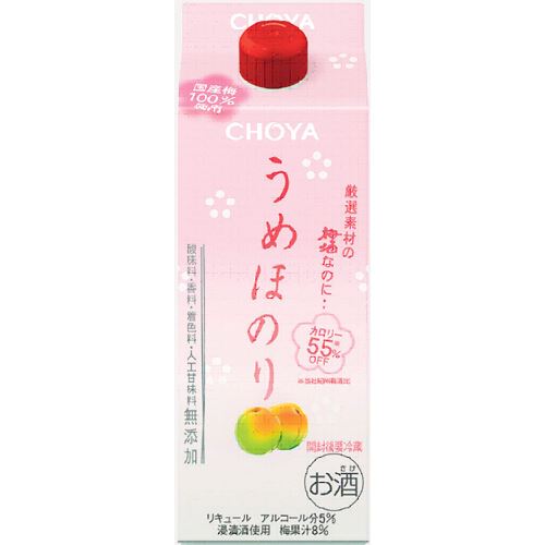 チョーヤ　うめほのり　500ml　パック　バラ販売不可　