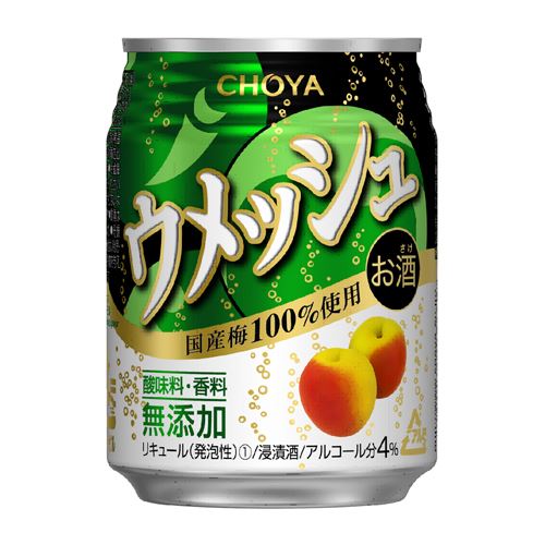 チョーヤ　ウメツシユ　プレーンソーダ缶【バラ売り】　　　178円