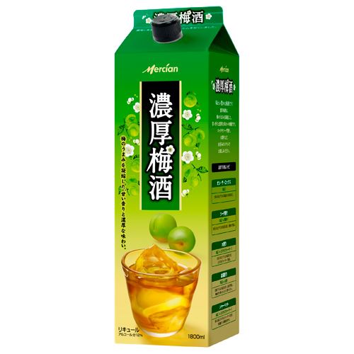濃厚梅酒　1.8L　紙パック　(ME)　　バラ販売不可　　　　　　　　　　